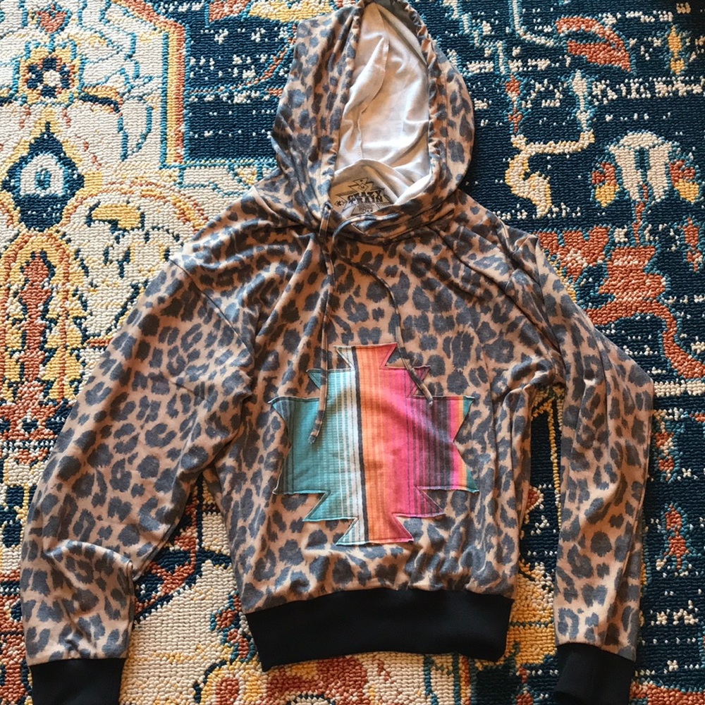 Crazy Train Western Hoodie. Size Medium.